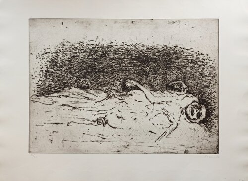 Nous ne sommes pas les derniers 199 by Zoran Mušič, Print for Sale on Singulart