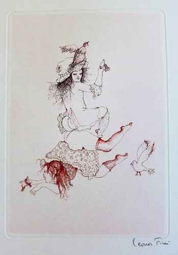 Les petites filles modèles 10 von Leonor Fini, Druck kaufen auf Singulart