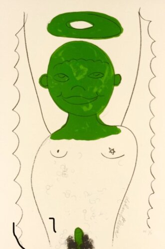 Petit ange Vert von Jiří Georg Dokoupil, Druck kaufen auf Singulart