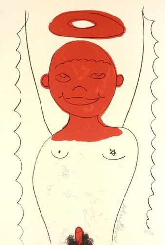Petit ange Rouge von Jiří Georg Dokoupil, Druck kaufen auf Singulart