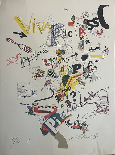 Viva Picasso by Jean Tinguely, Print for Sale on Singulart