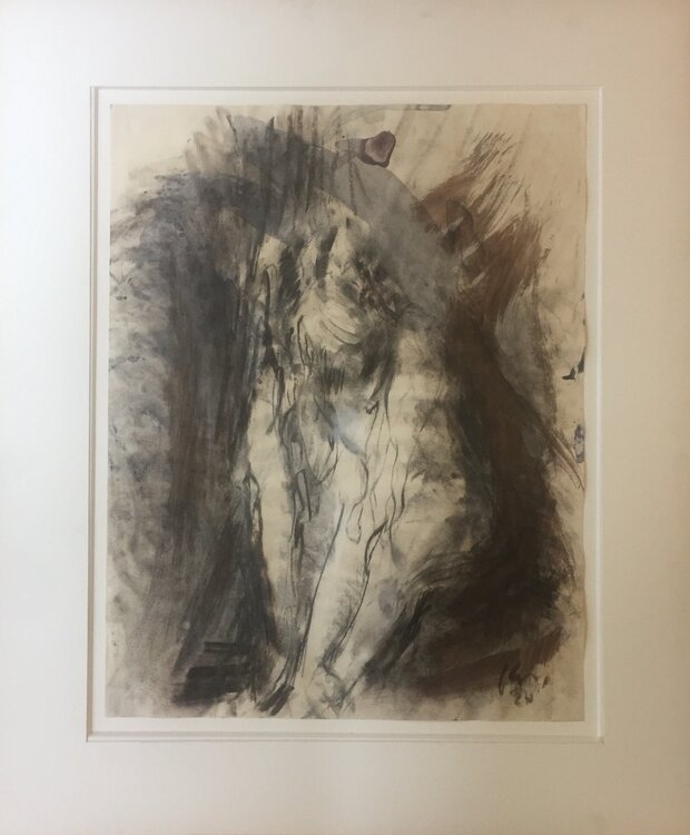 Composition abstraite Eugène Leroy