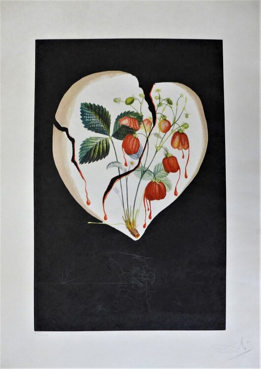 Coeur de Fraises Salvador Dalí