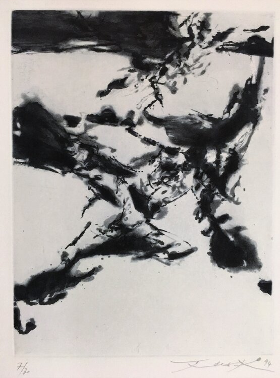 Vingt-quatre premiers sonnets de Shakespeare dans la traduction de Yves Bonnefoy n°367 Zao Wou-Ki 趙無極