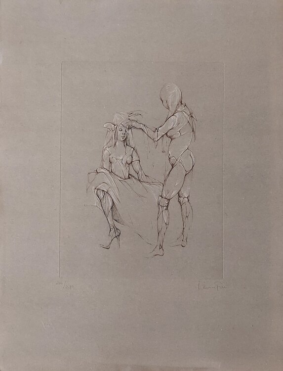 Femme et coiffeuse Leonor Fini