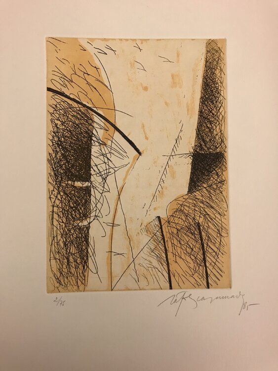 Composition de la suite "Estrats" 1 Albert Ràfols-Casamada