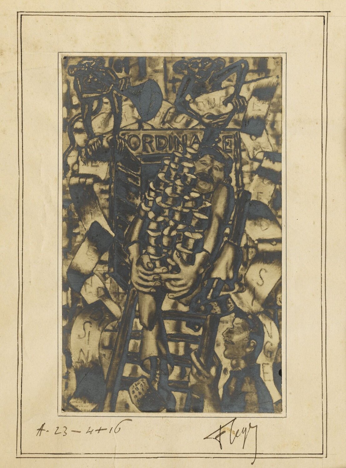 La preuve que l'homme descend du singe Fernand Léger Fotografie zu verkaufen