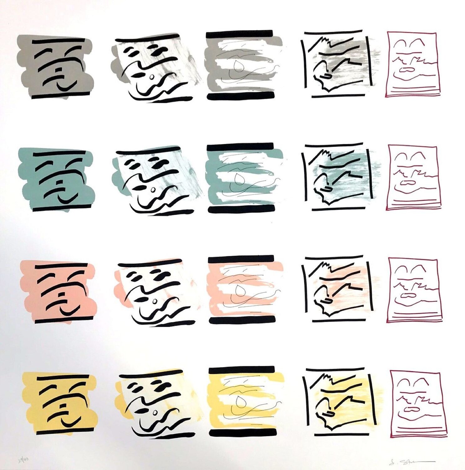Aspect Syllabary : Landscape Jessica Stockholder Druck zu verkaufen