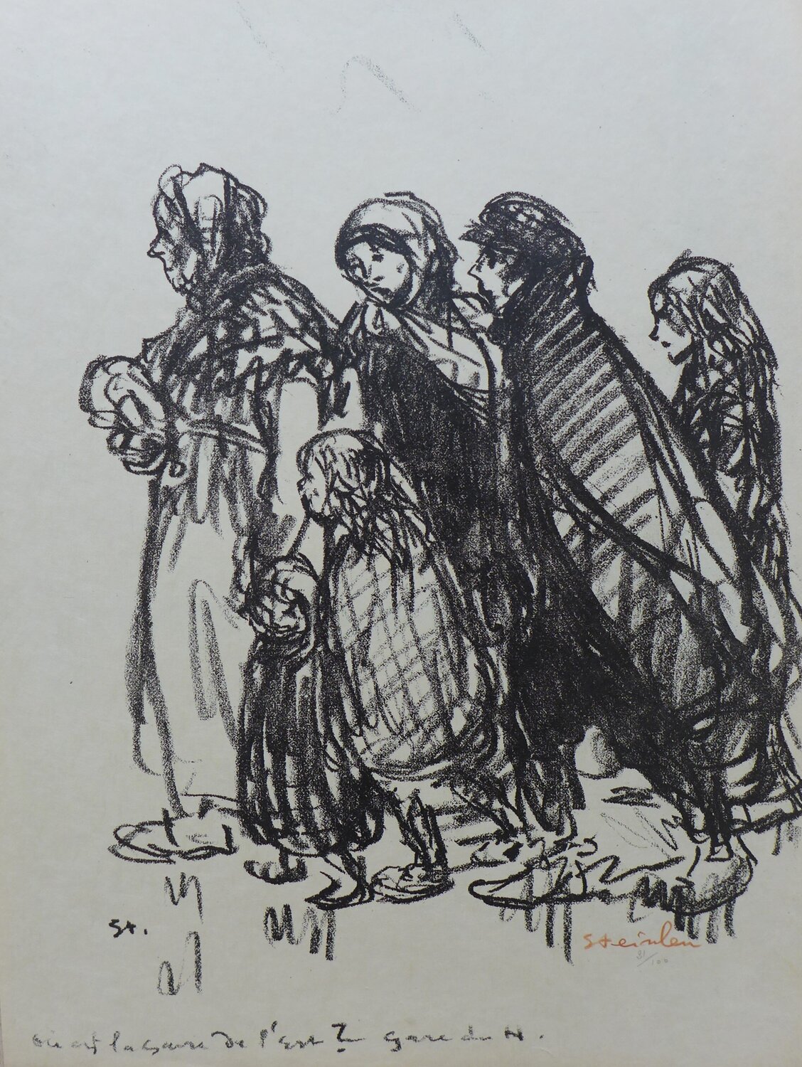 Où est la Gare de l'Est ? Théophile Alexandre Steinlen Druck zu verkaufen