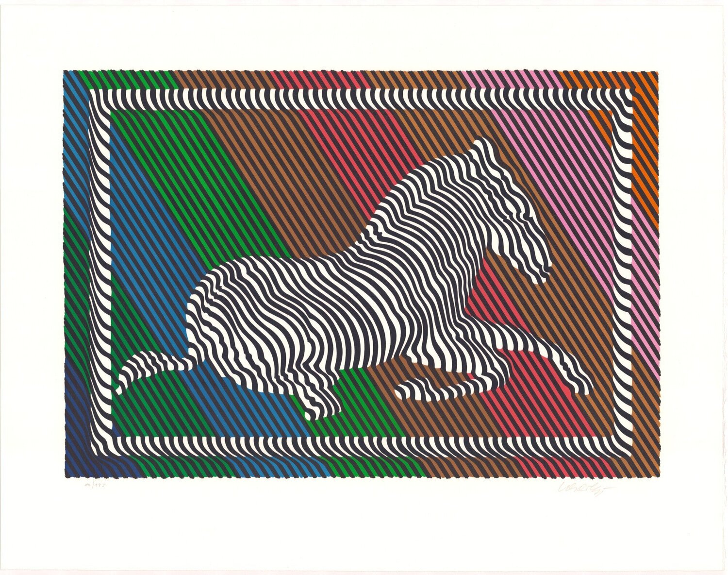 Zebra No. 3 Victor Vasarely