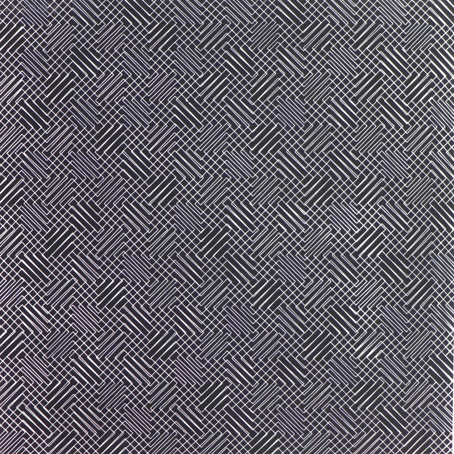 2 trames de chevrons-négatif François Morellet Druck zu verkaufen