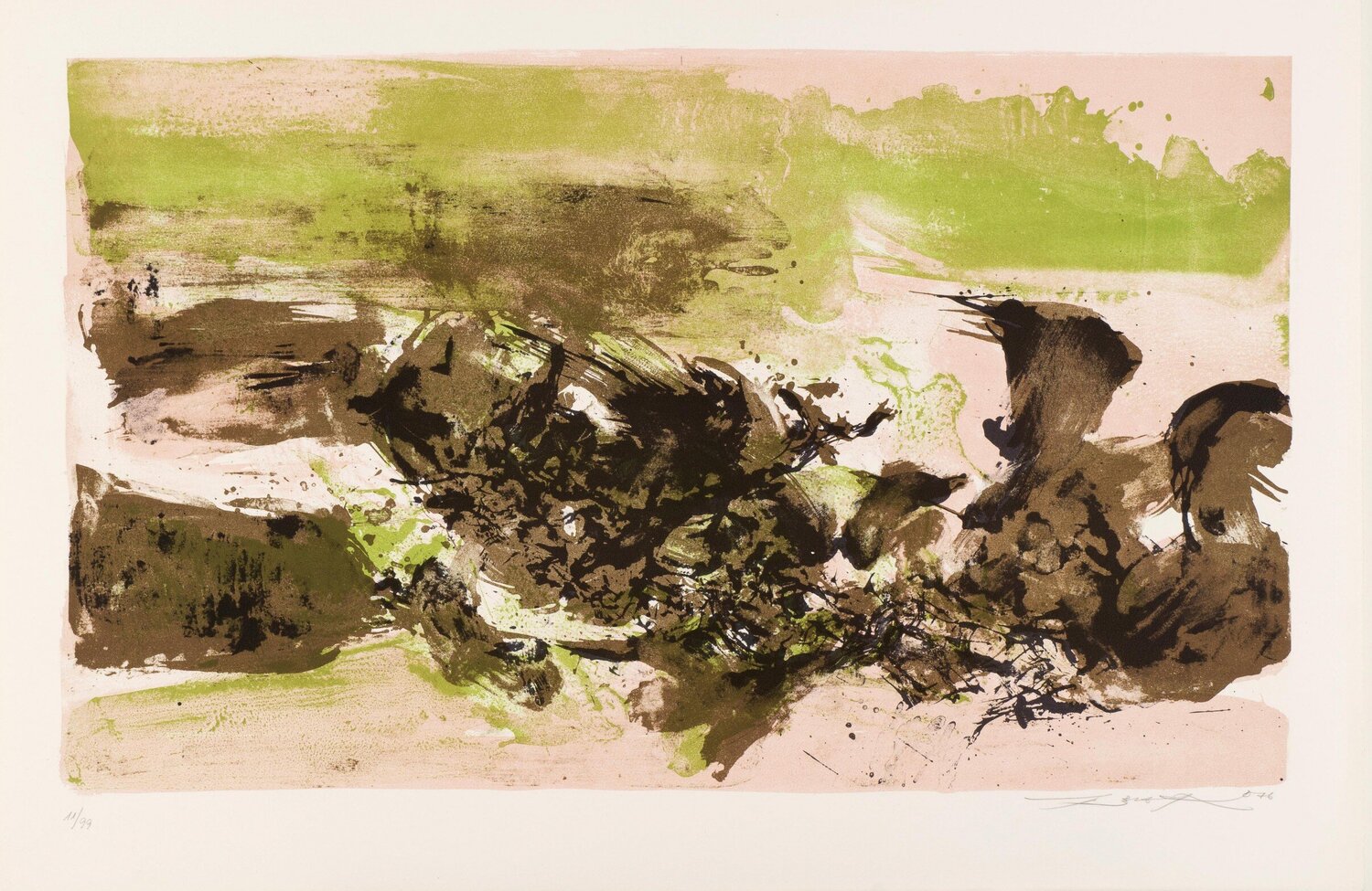 A la gloire de l'image Zao Wou-Ki 趙無極 Stampa in vendita