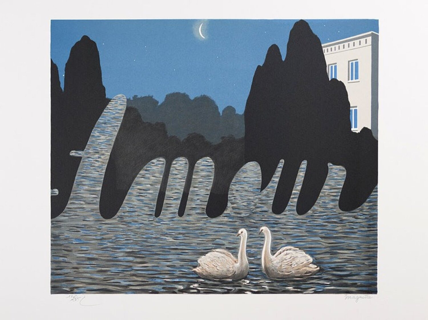 L'art de la conversation René Magritte Afdruk te koop