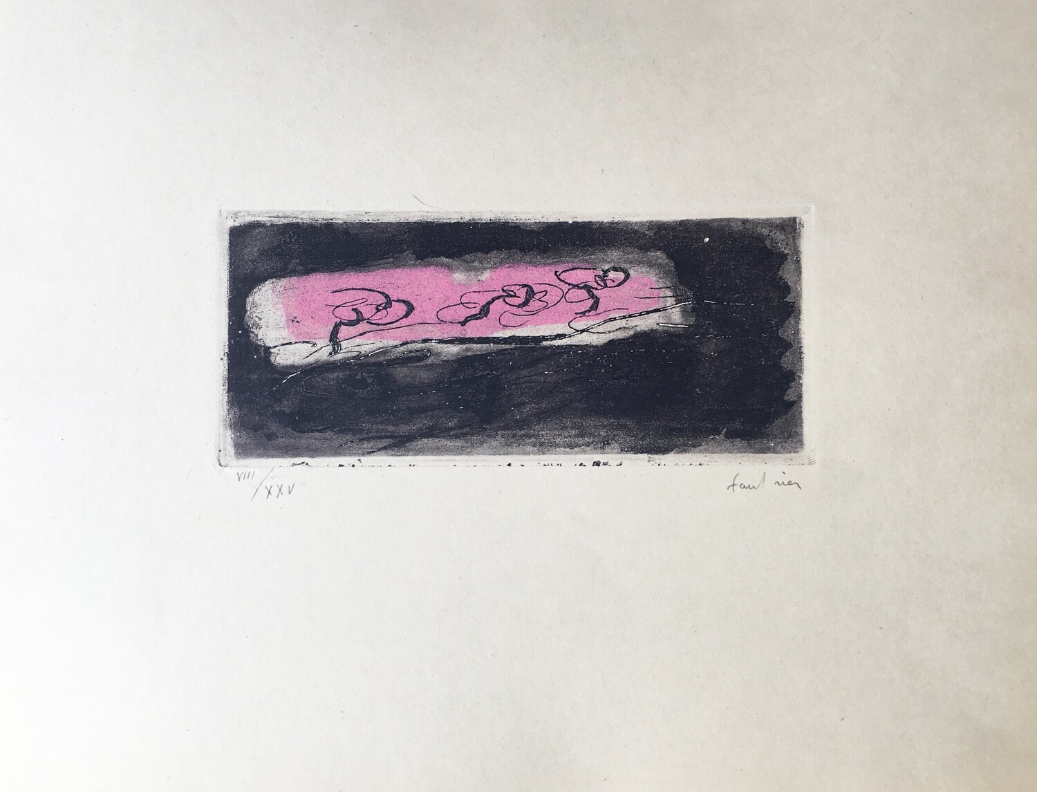 Petit paysage sombre Jean Fautrier Stampa in vendita