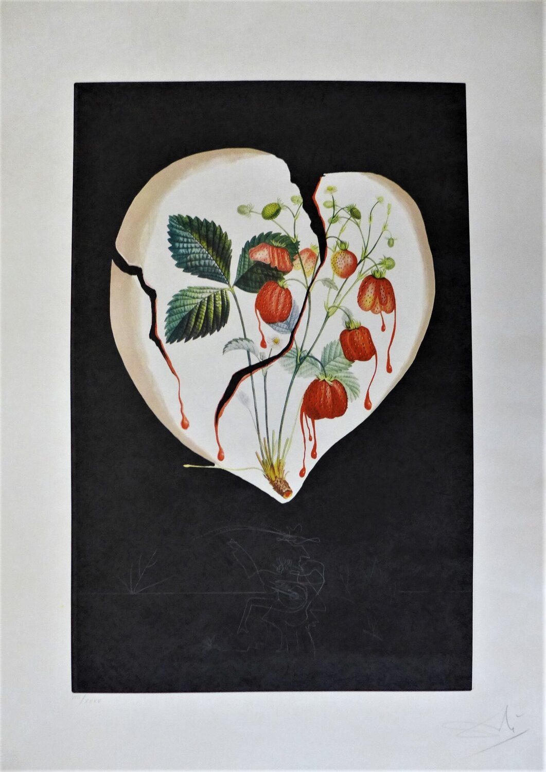 Coeur de Fraises Salvador Dalí Druck zu verkaufen