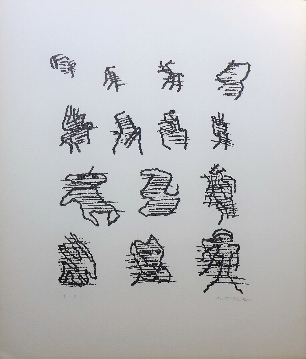Par la voie des rythmes 164 Henri Michaux Stampa in vendita