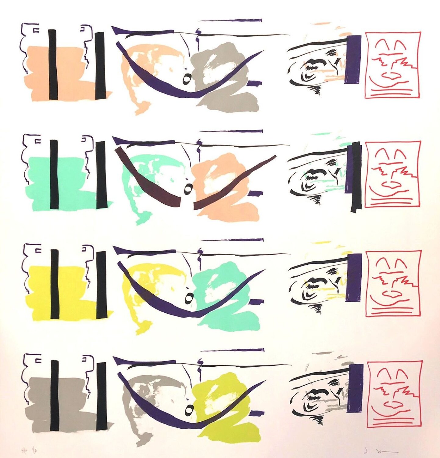 Aspect Syllabary : Belly Jessica Stockholder Druck zu verkaufen