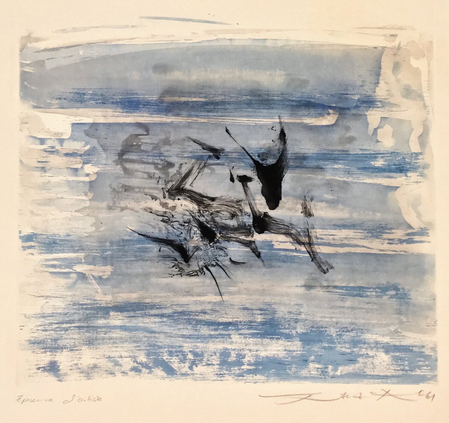 Composition 130 Zao Wou-Ki 趙無極 Druck zu verkaufen