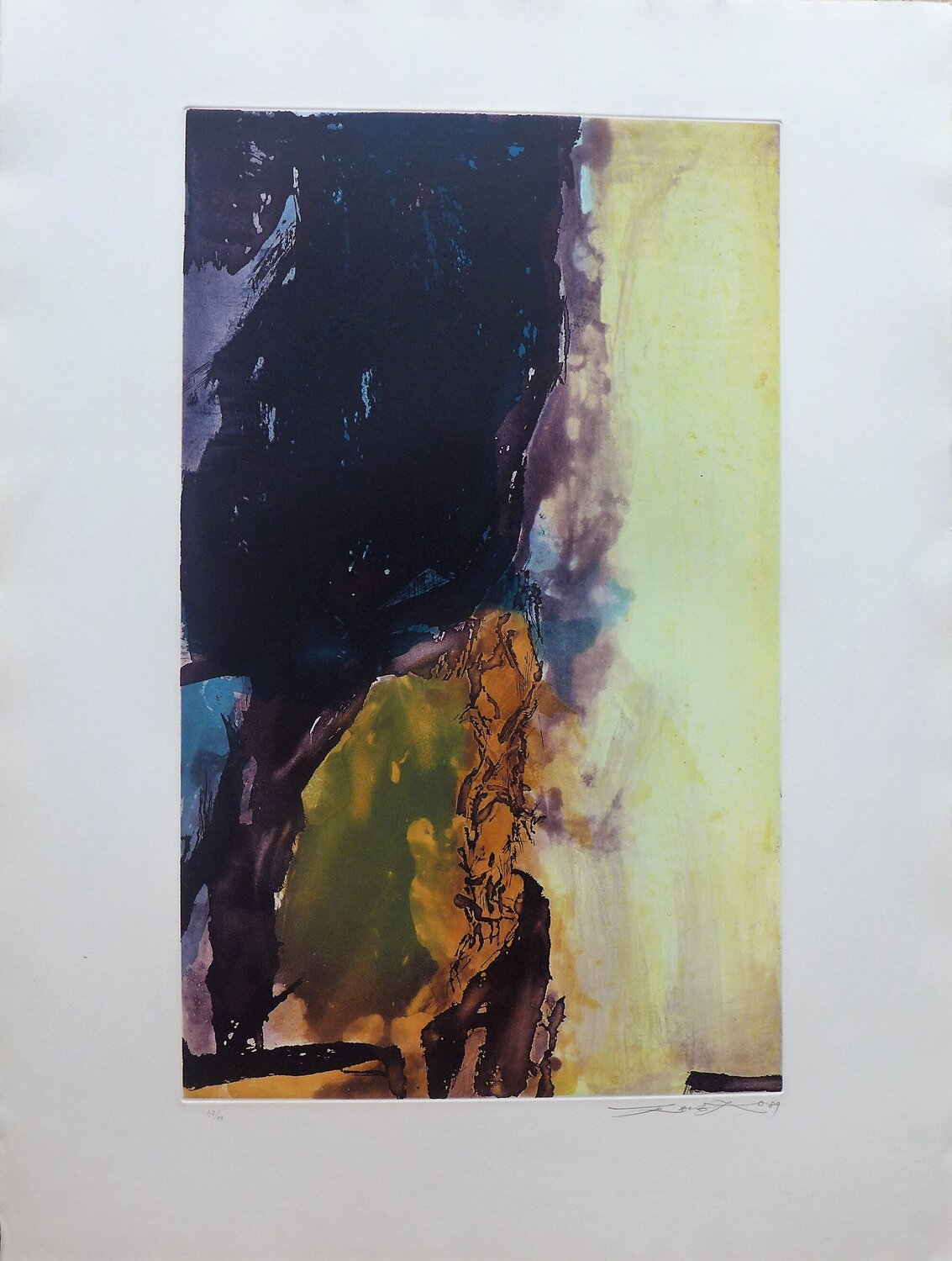 Composition 341 Zao Wou-Ki 趙無極 Stampa in vendita