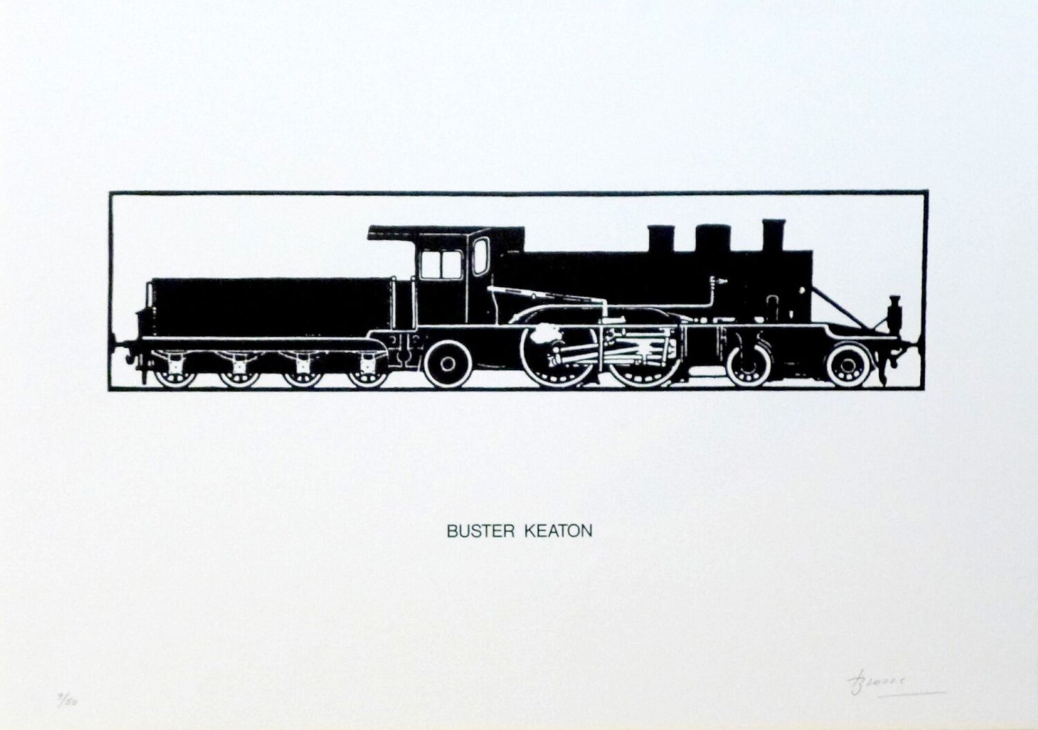 Buster Keaton Joan Brossa Stampa in vendita