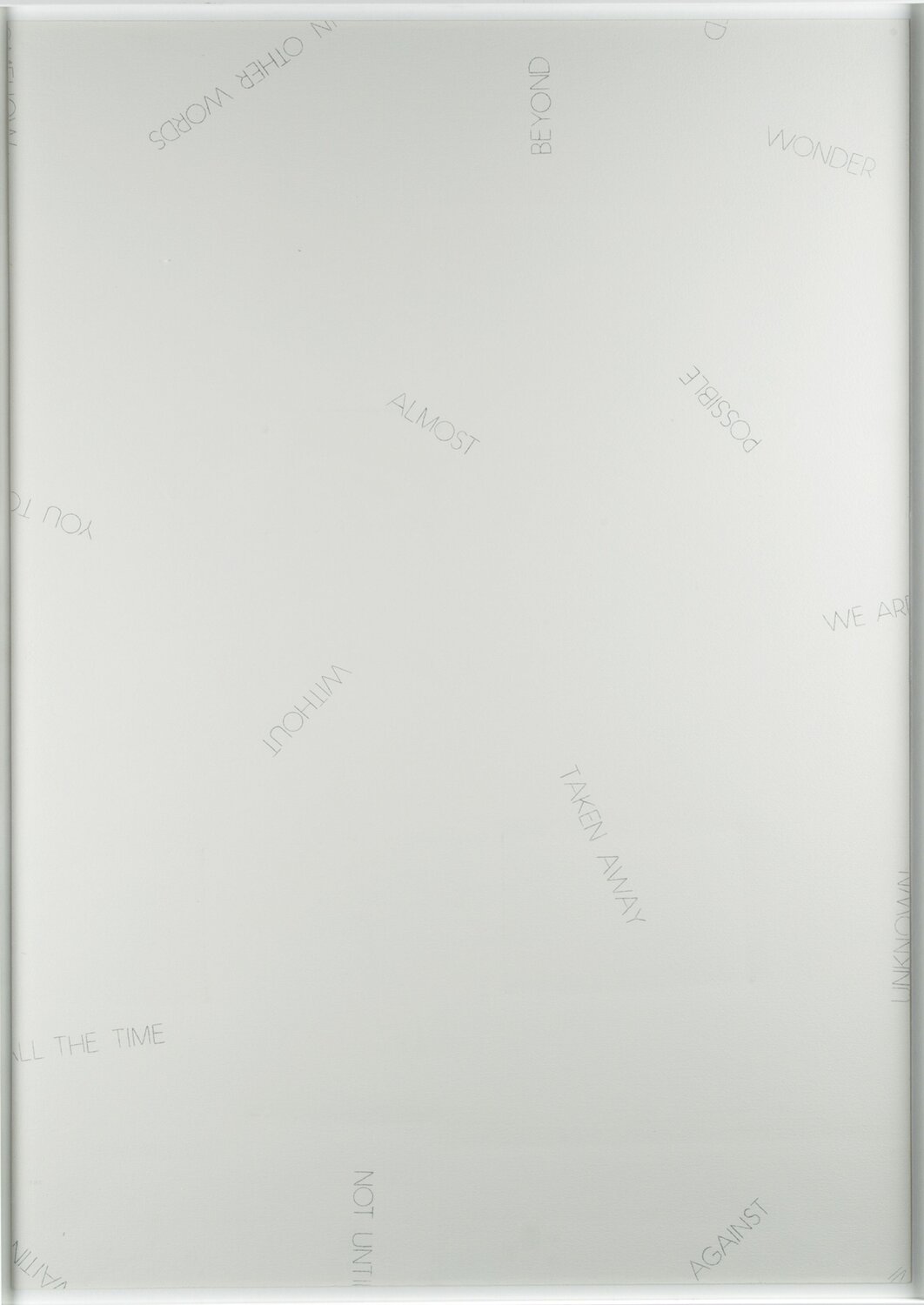 Reflexions Robert Barry Print for sale