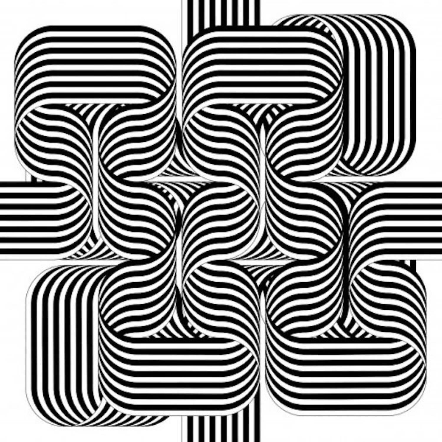 Larga marcha, 4 bifurcaciones 2 Julio Le Parc Stampa in vendita