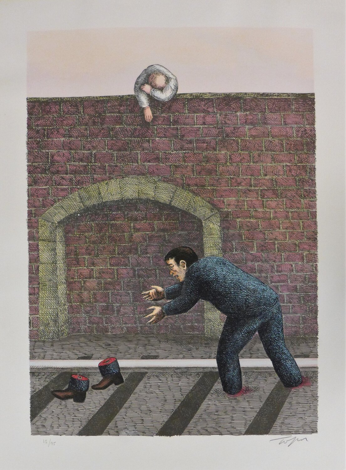 Nouvelles en trois lignes 4 Roland Topor Stampa in vendita