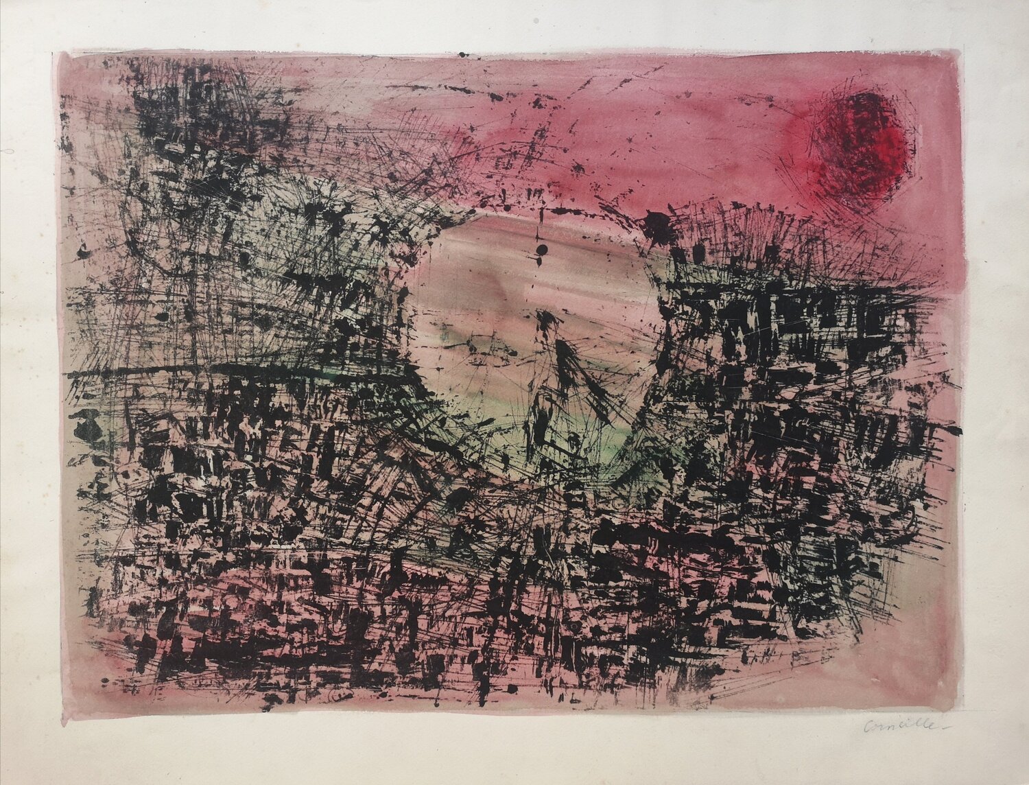 L'Aube tardive Corneille 紙面作品 for sale