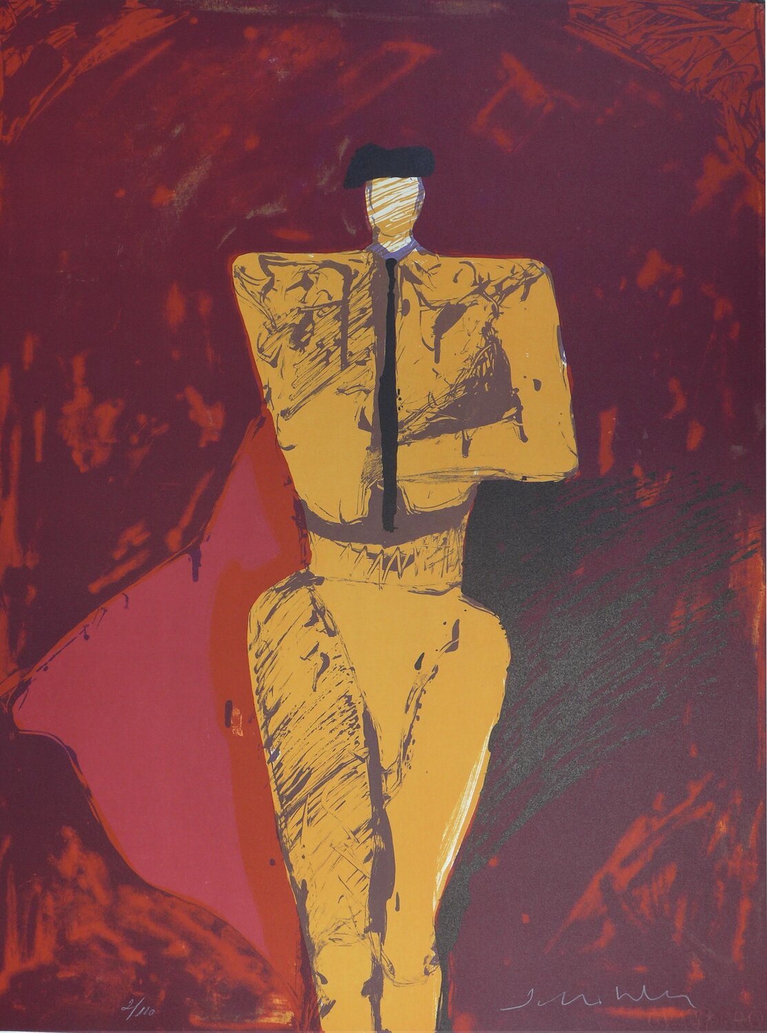 Portrait of a Matador Fritz Scholder Stampa in vendita