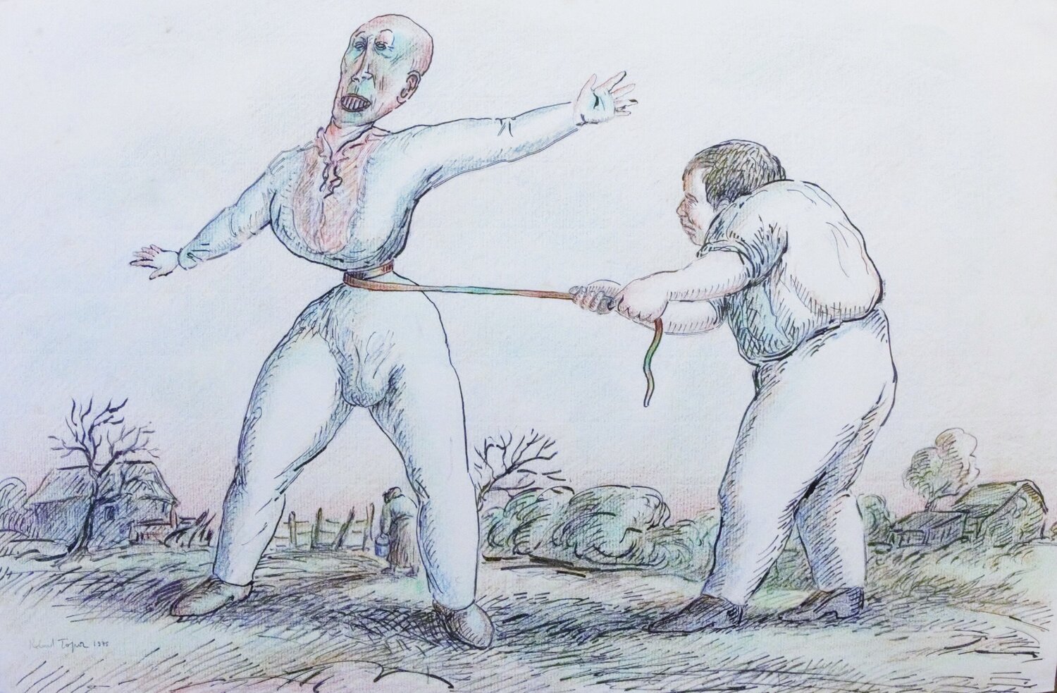 Composition 2 Roland Topor Work on Paper for sale