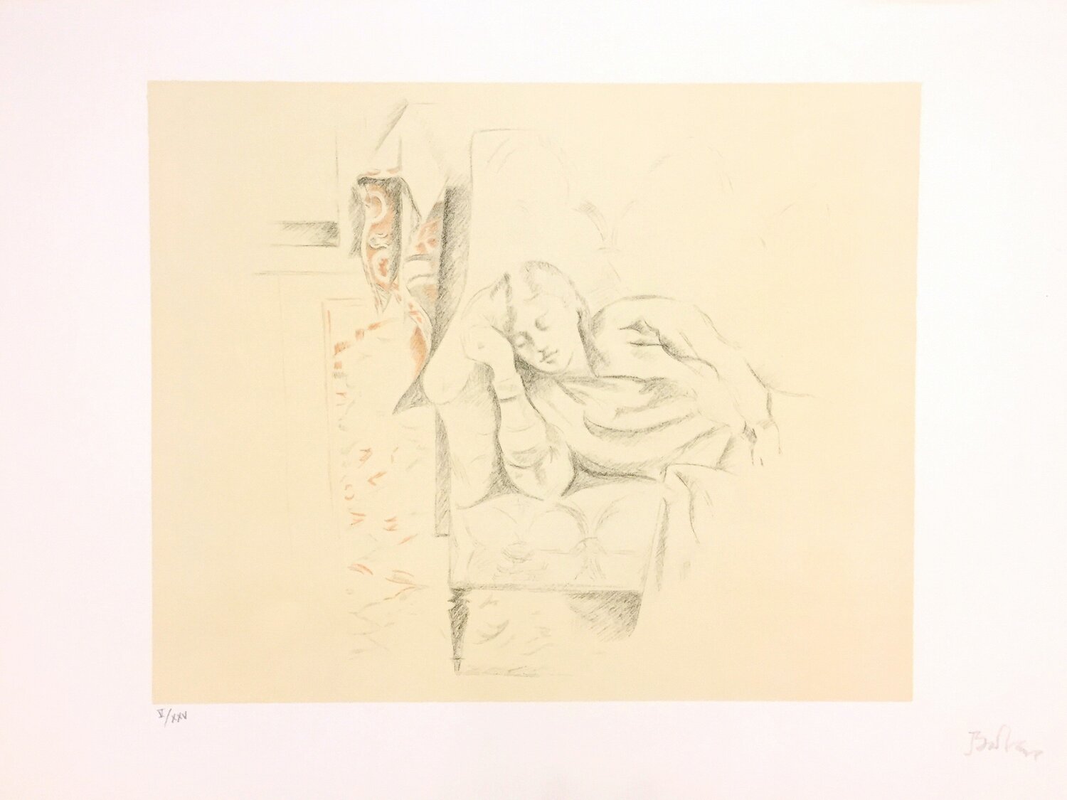 Sieste Balthus Print for sale