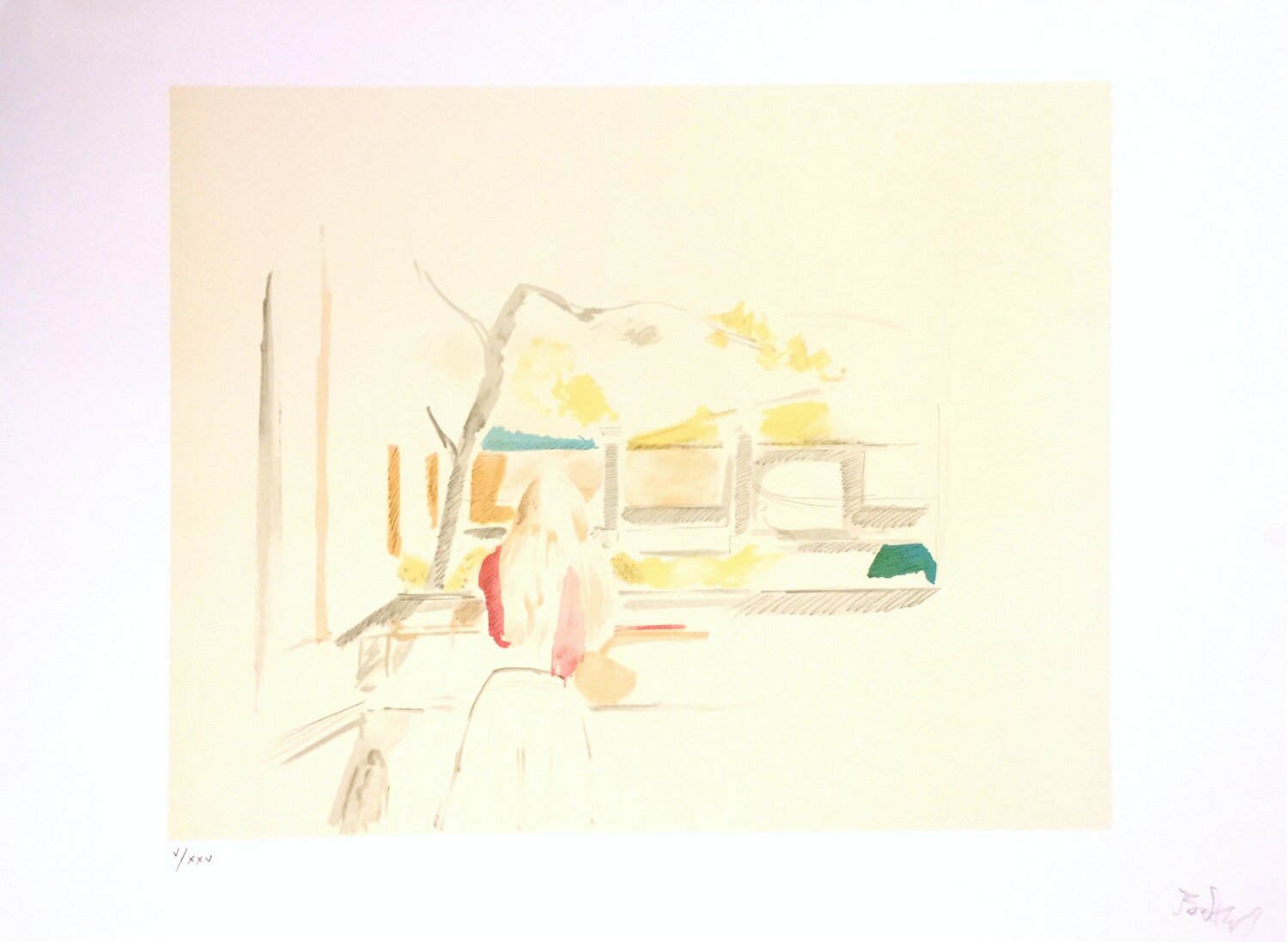 Jeune fille de dos Balthus Stampa in vendita