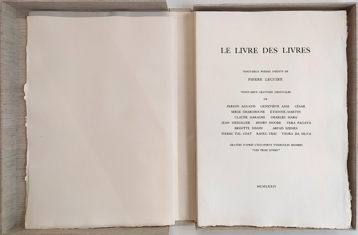 Le livre des livres I Raoul Ubac Druck zu verkaufen