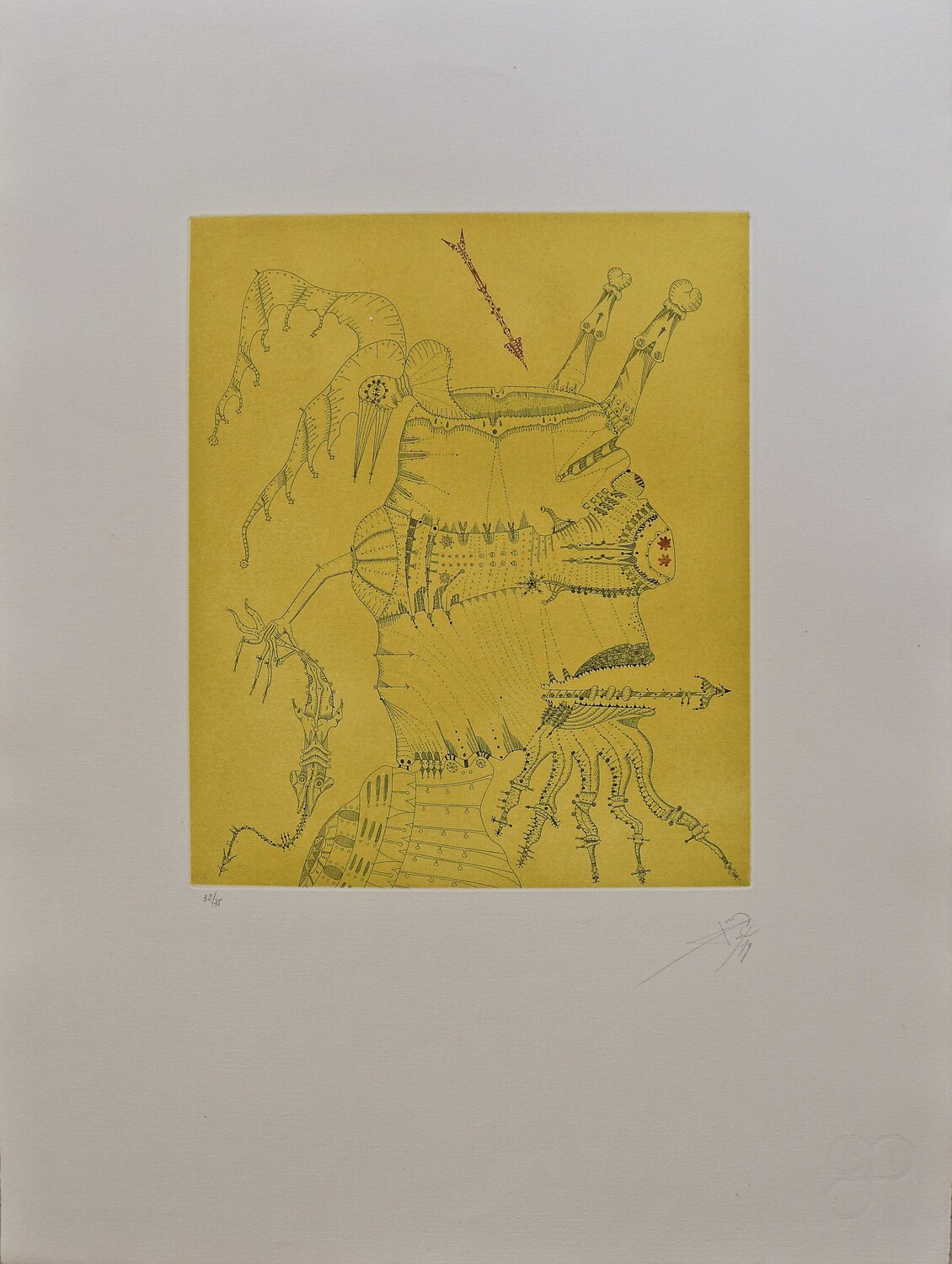 Hommage à Durer Joan Ponç Druck zu verkaufen