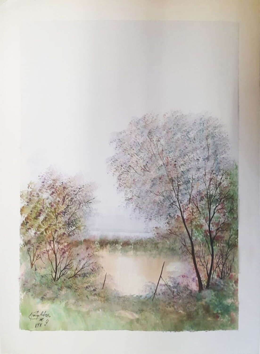 Paysage Guy Ribes Peinture originale à vendre