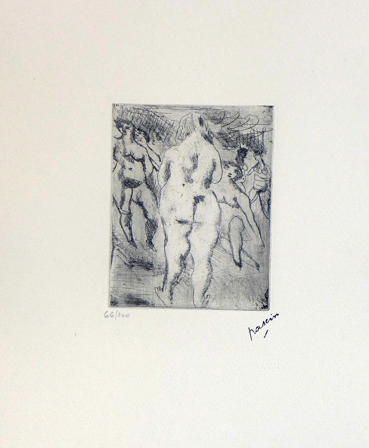 Six femmes nues Jules Pascin Druck zu verkaufen