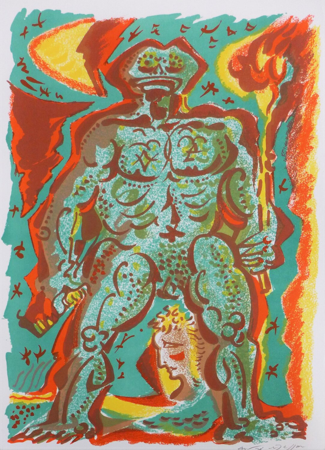 Le titan André Masson Stampa in vendita
