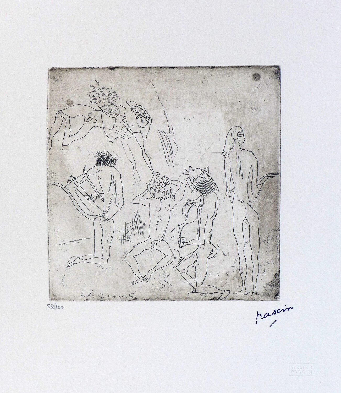 Bachus Jules Pascin Print for sale