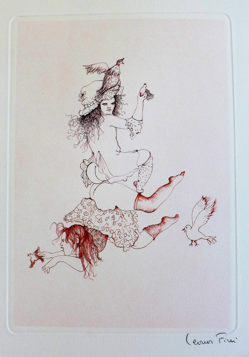 Les petites filles modèles 10 Leonor Fini Druck zu verkaufen