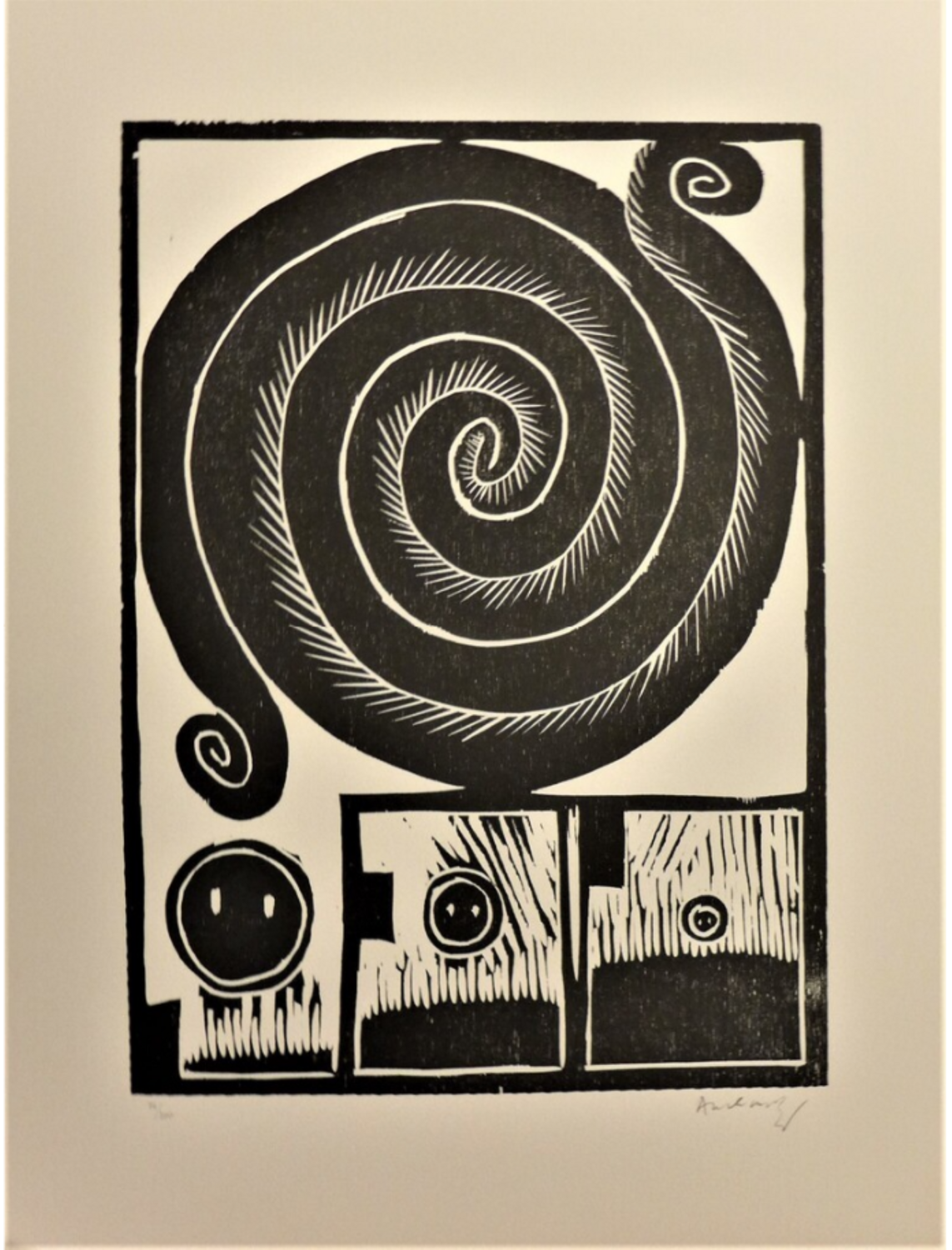 Spirale I Pierre Alechinsky Druck zu verkaufen