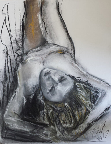 Akt par Sabine Brandenburg, Œuvre sur papier en vente sur Singulart