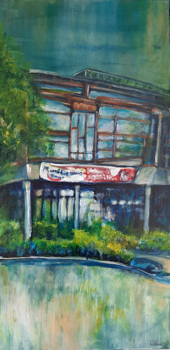 Stadsymphonie Ehingen Lindenstraße Lindenhalle by Sabine Brandenburg, Painting for Sale on Singulart