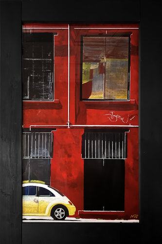 Yellow Car di Maurizio Rosella, Altri media in vendita su Singulart