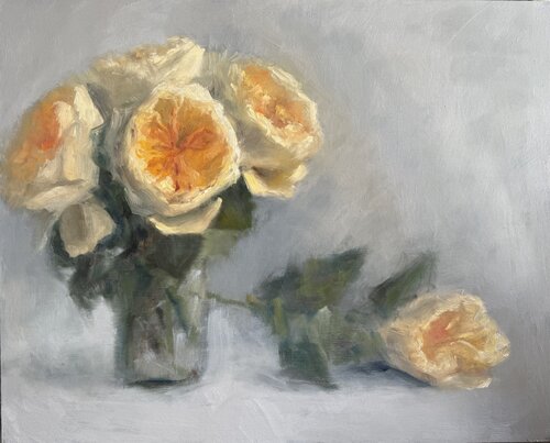 Yellow Roses by Lisa Mistiuk, Painting for Sale on Singulart