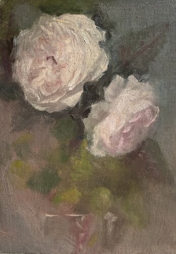 Two Blooms par Lisa Mistiuk, Peinture en vente sur Singulart