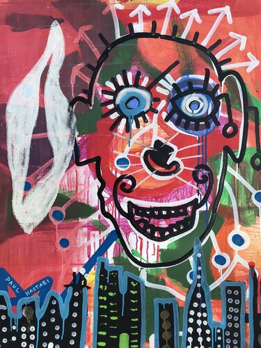 Light Noise di Paul Kostabi, Pittura in vendita su Singulart
