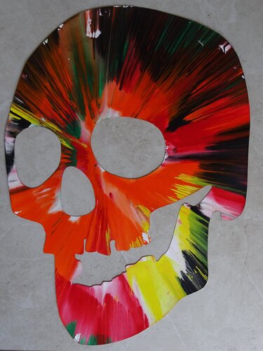 Skull painting, unique von Damien Hirst, Werk auf Papier kaufen auf Singulart