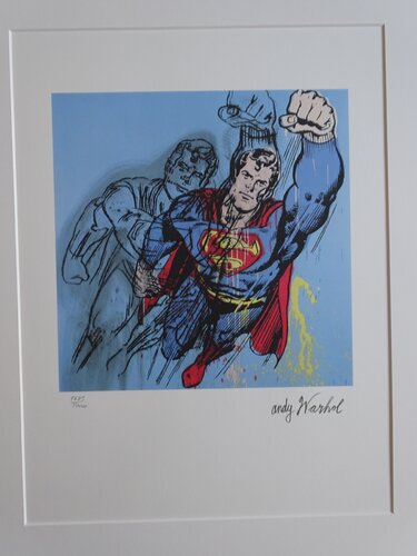 Superman par Andy Warhol, Œuvre sur papier en vente sur Singulart