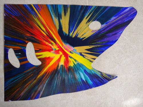 Painting Shark par Damien Hirst, Œuvre sur papier en vente sur Singulart