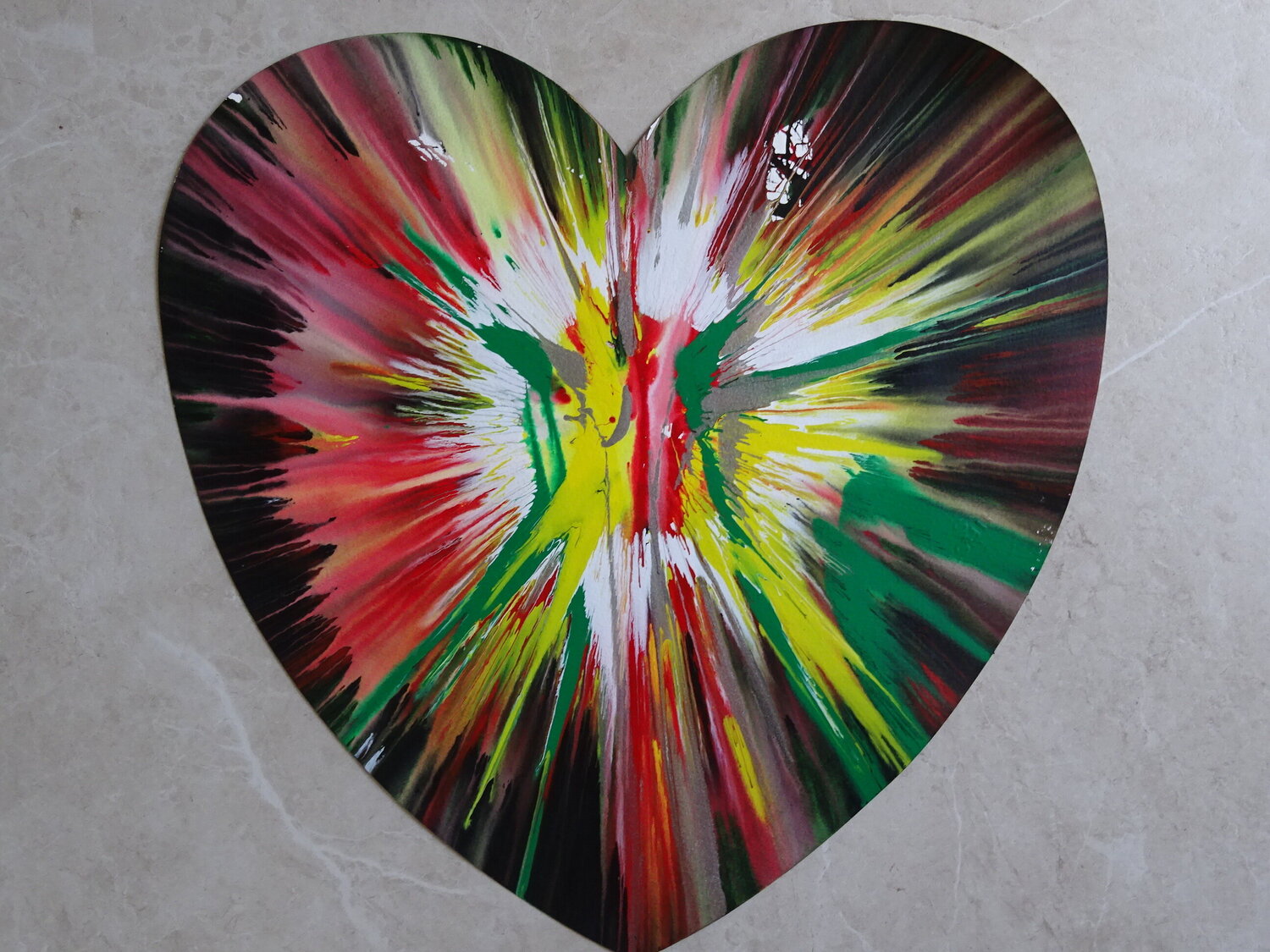 Spin Painting Damien Hirst Opera su carta in vendita